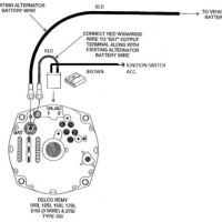 Wiring Diagram For 1 Wire Gm Alternator With Internal Regulator